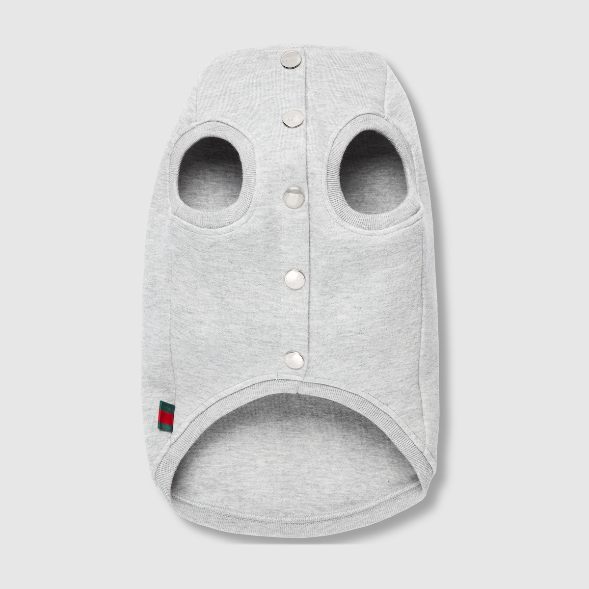 Embossed cotton pet sweatshirt in light grey | GUCCI® US