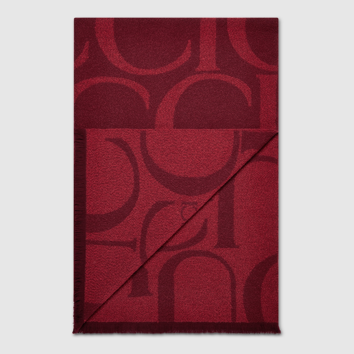 Gucci wool bouclé blanket in Gucci Rosso Ancora red GUCCI® Canada