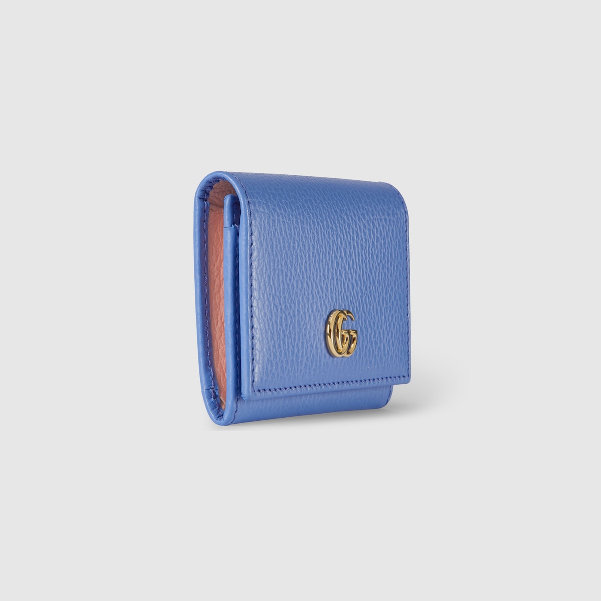 日本限定 ダブルG バイカラー カードケース ・ライトパープル レザー