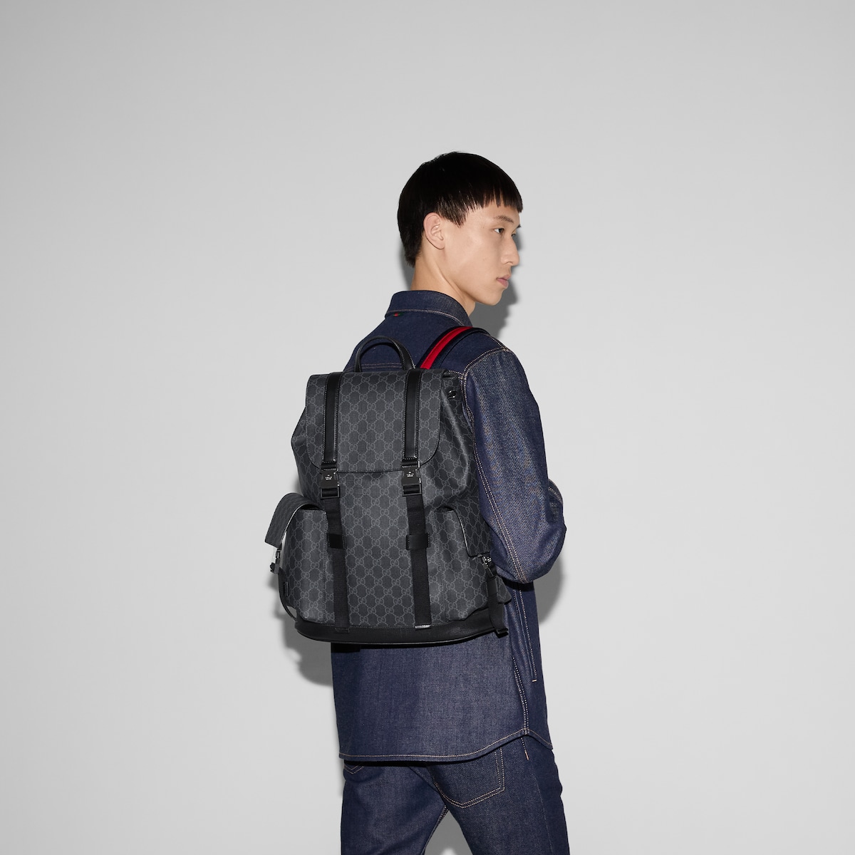 GG Black large backpack