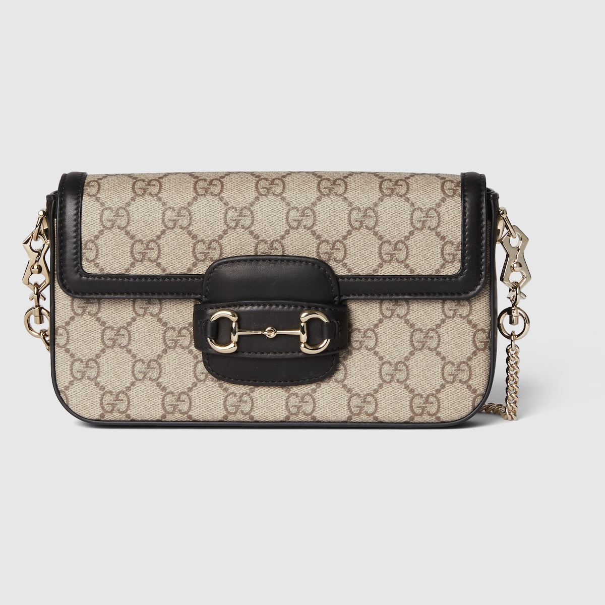 ファッションアイテム人気ランキング Gucci Horsebit 1955 mini bag in beige and dark brown fabric 小物