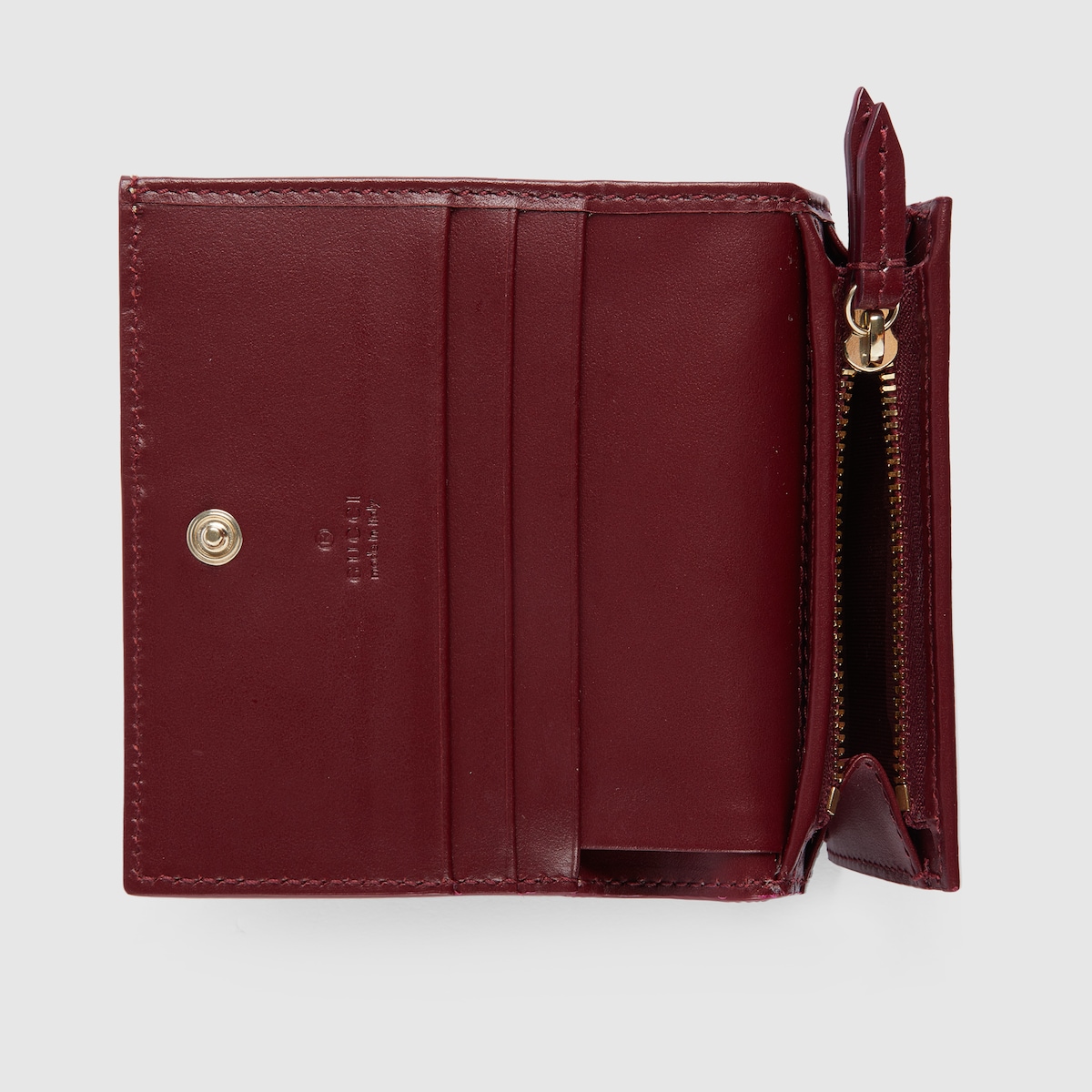 Gucci Micro GG Guccissima Leather Crossbody Wallet Pink
