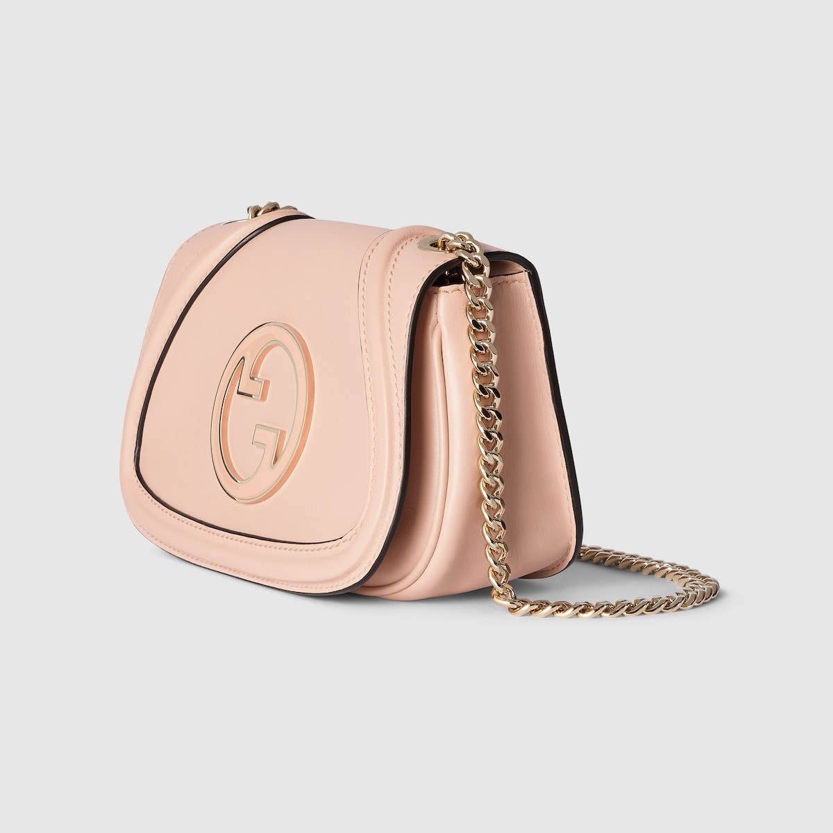 Gucci Blondie small shoulder bag in light pink leather