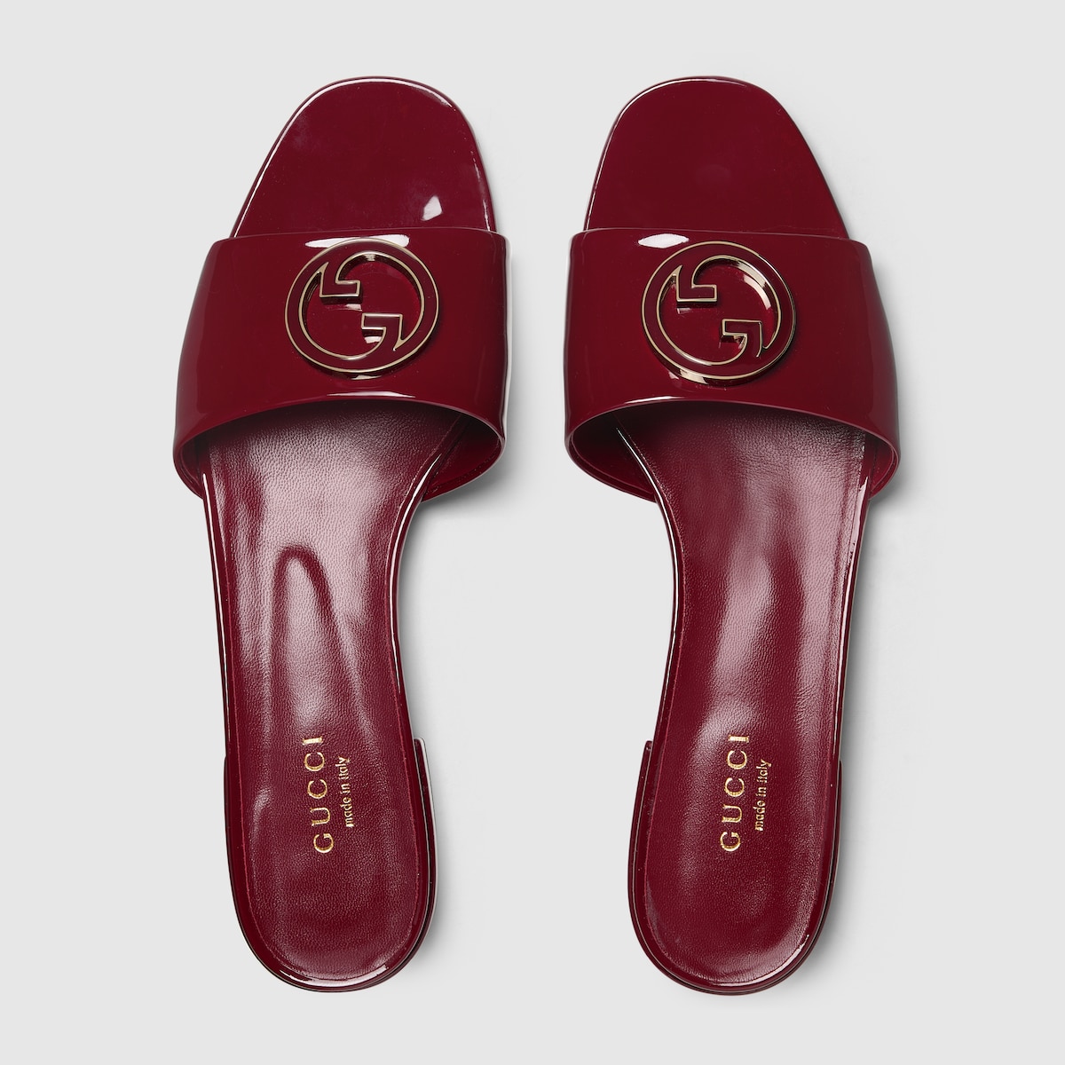 MUSEdeDeuxiemeClasse グッドグリーPATCHEDBANANA Women's sandal with Interlocking G and Web in white leather