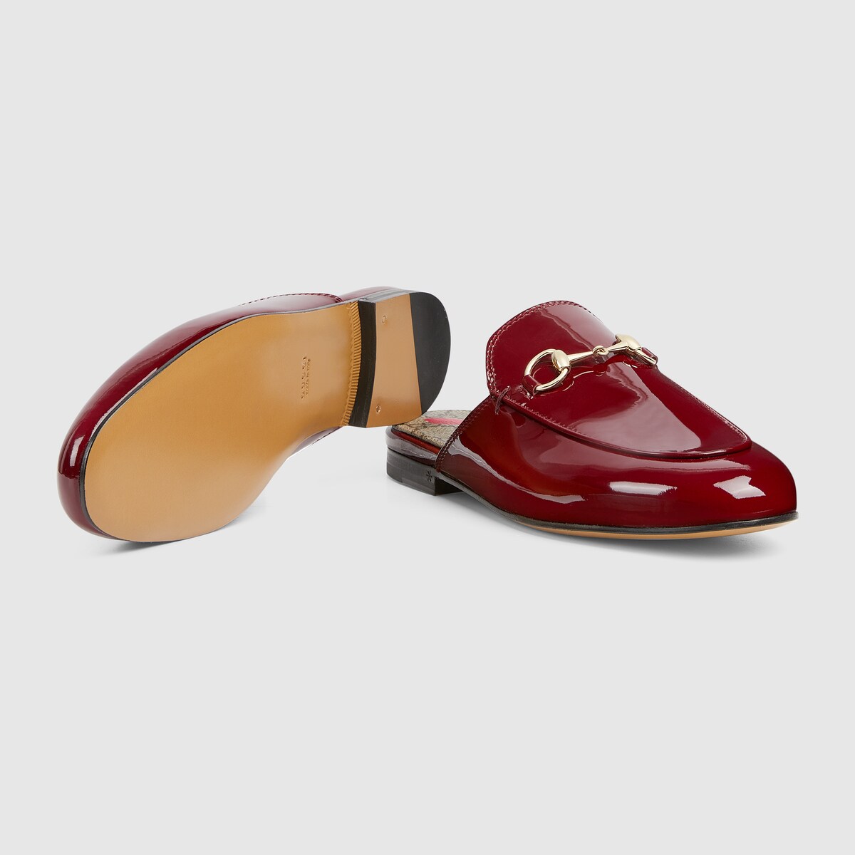 Women's Princetown slipper in Rosso Ancora patent leather