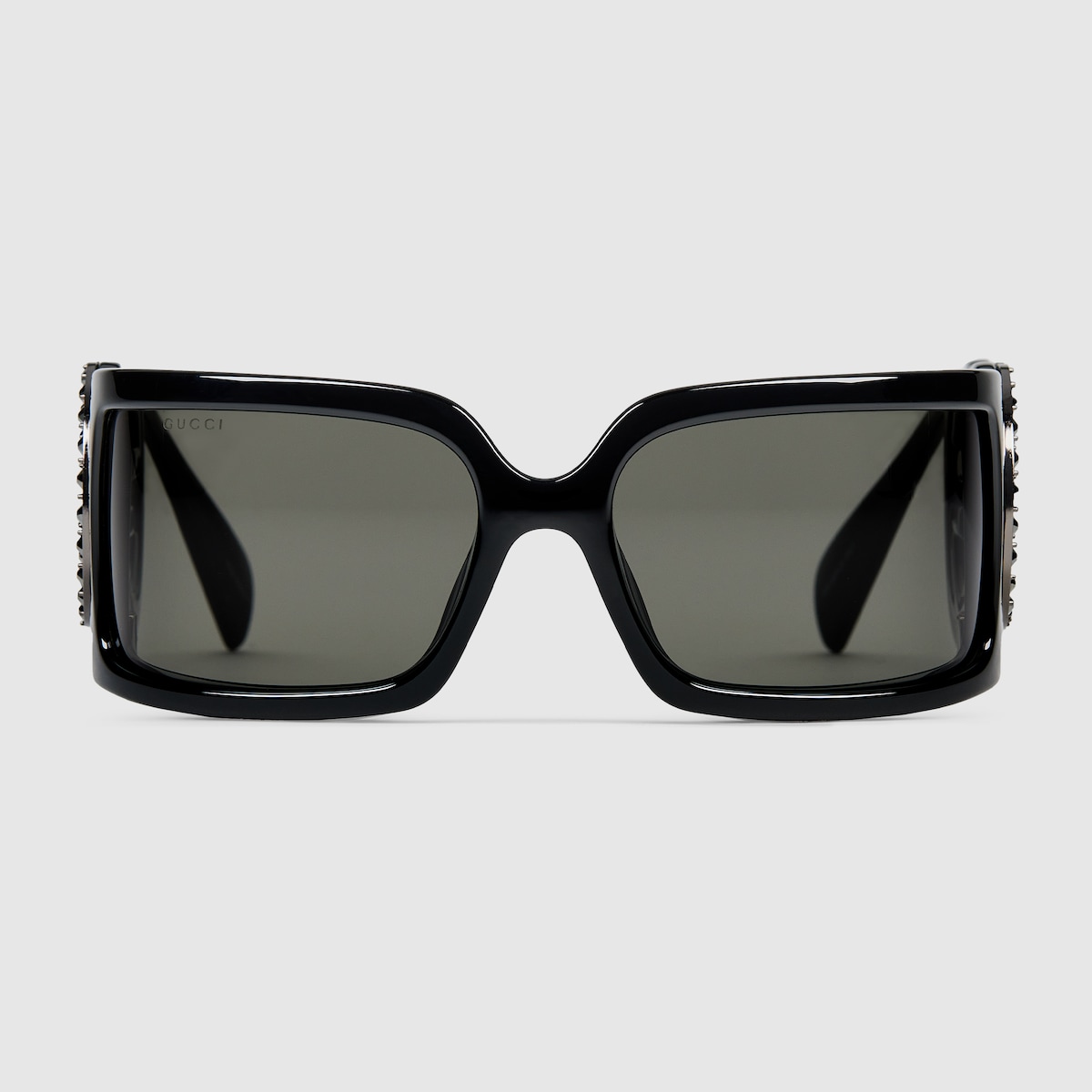 Rectangular frame sunglasses in black | GUCCI® US