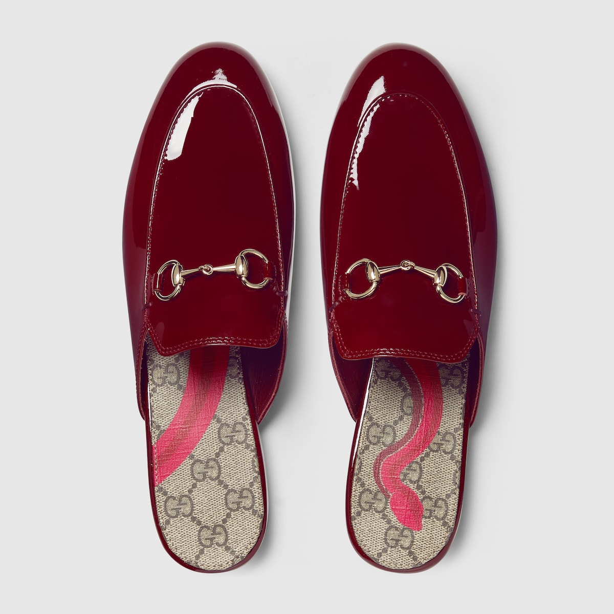 Women's Princetown slipper in Rosso Ancora patent leather