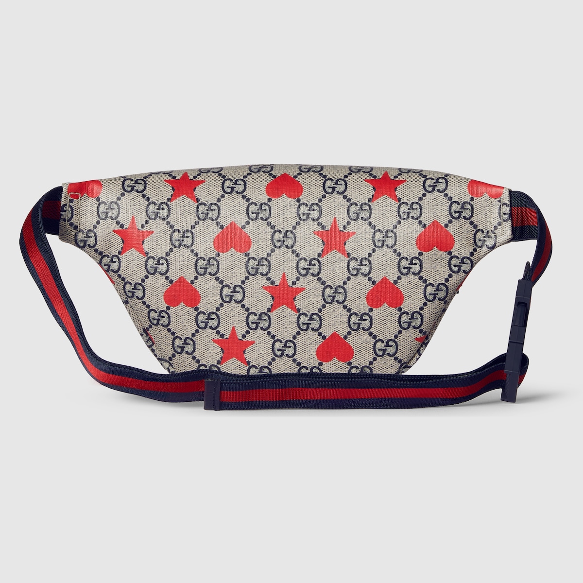 Children's printed GG belt bag in beige and blue Supreme