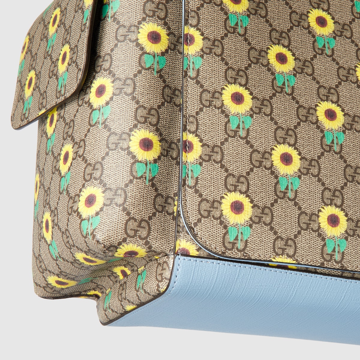 Large changing bag in beige and dark brown | GUCCI® US