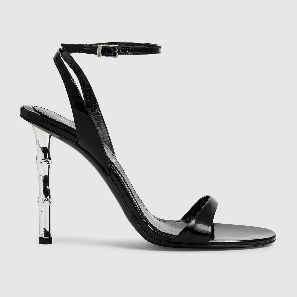 サンダル・ミュール GUCCI Women Sandals 7943780GQ00 1000 black Women's sandal with bamboo heel in black leather | GUCCI® US