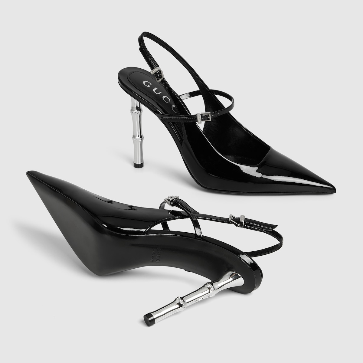 パンプス GUCCI SLINGBACK WITH CLAMP Gucci 75mm Horsebit Slingback Pumps | Black | FARFETCH