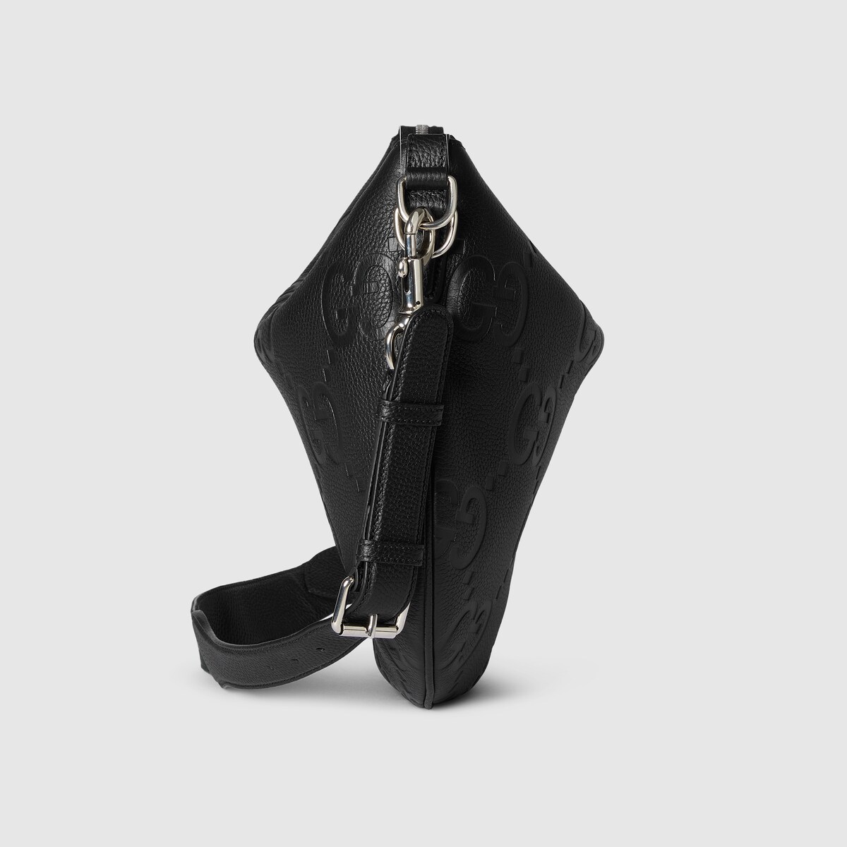 ショルダーバッグ・ポシェット Gucci Black Leather Gg Emblem Shoulder Bag GG Emblem medium shoulder bag in black leather | GUCCI® US