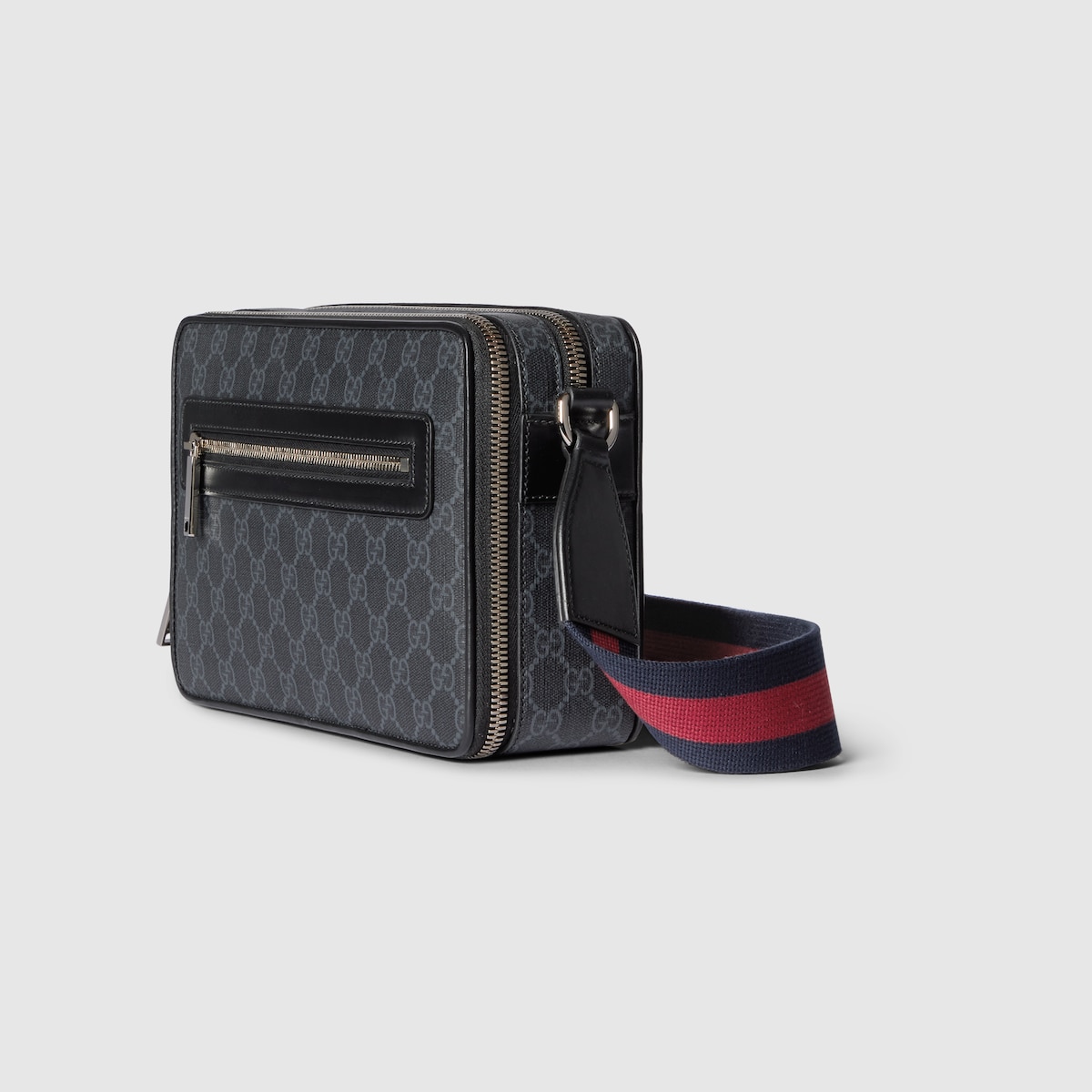 GG Black medium crossbody bag in black GG Supreme | GUCCI® US