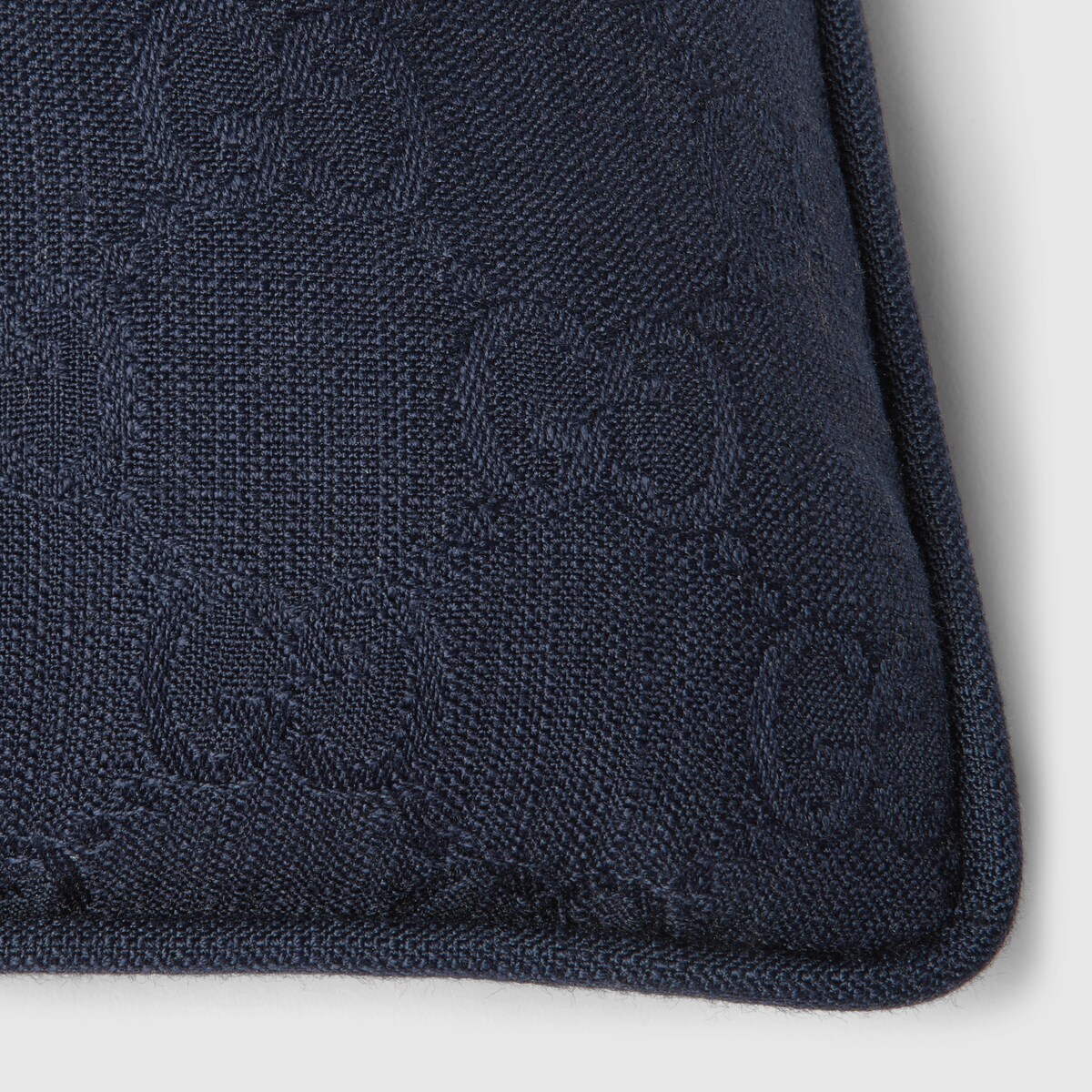 GG viscose cushion in blue - thumbnail 2