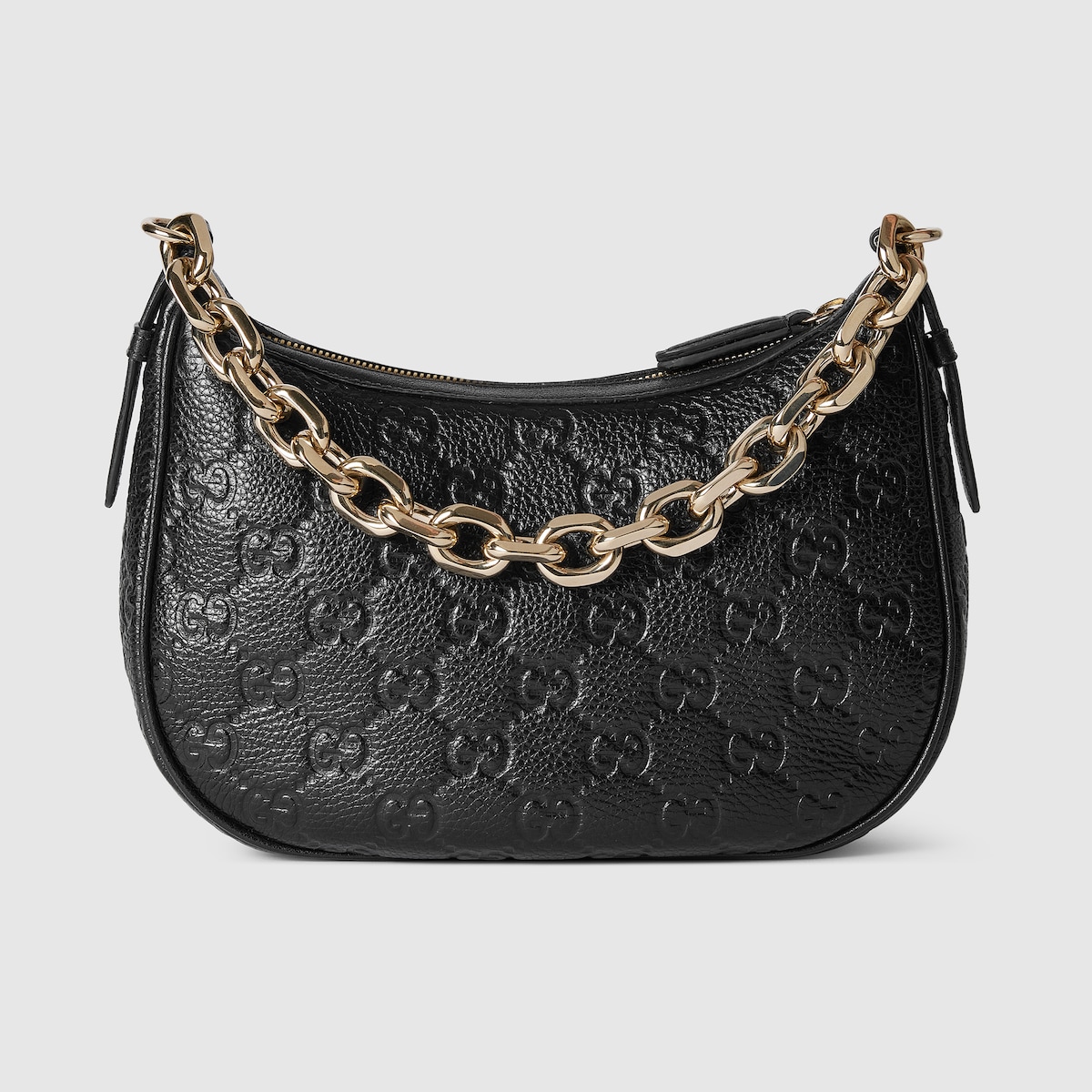 Authentic Vintage GUCCI Monogram Black GG Canvas Leather