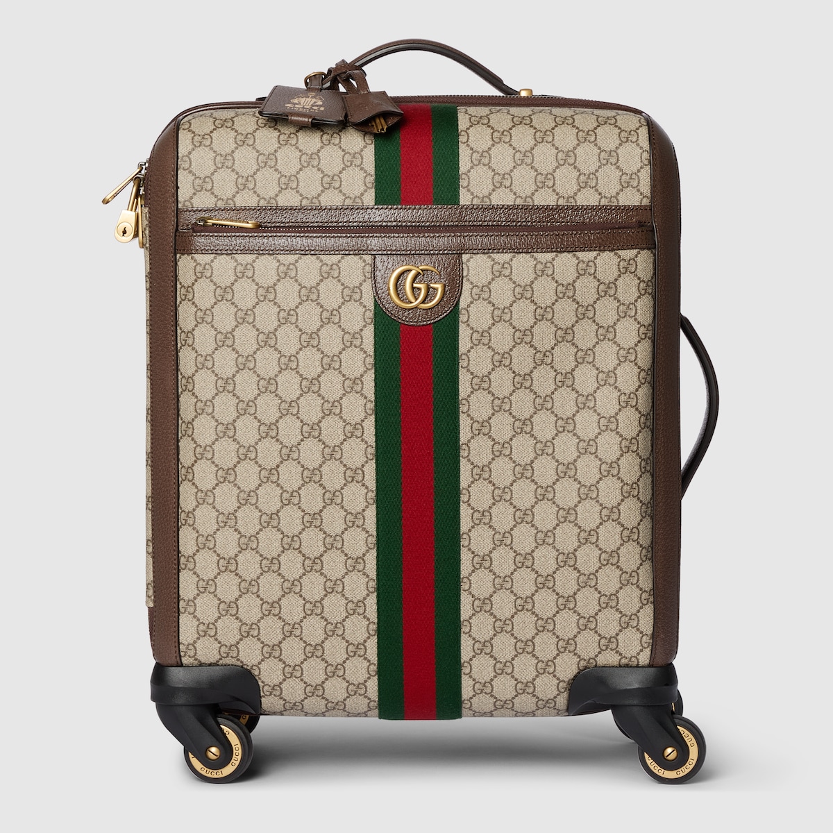 Gucci Savoy small cabin trolley in beige and ebony GG Supreme GUCCI Canada