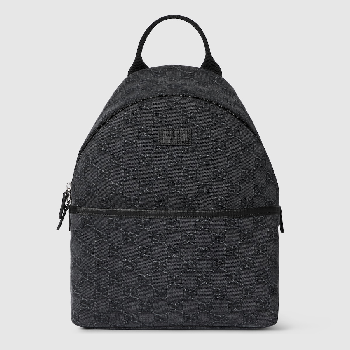 Children's GG denim backpack in black GG denim | GUCCI® US