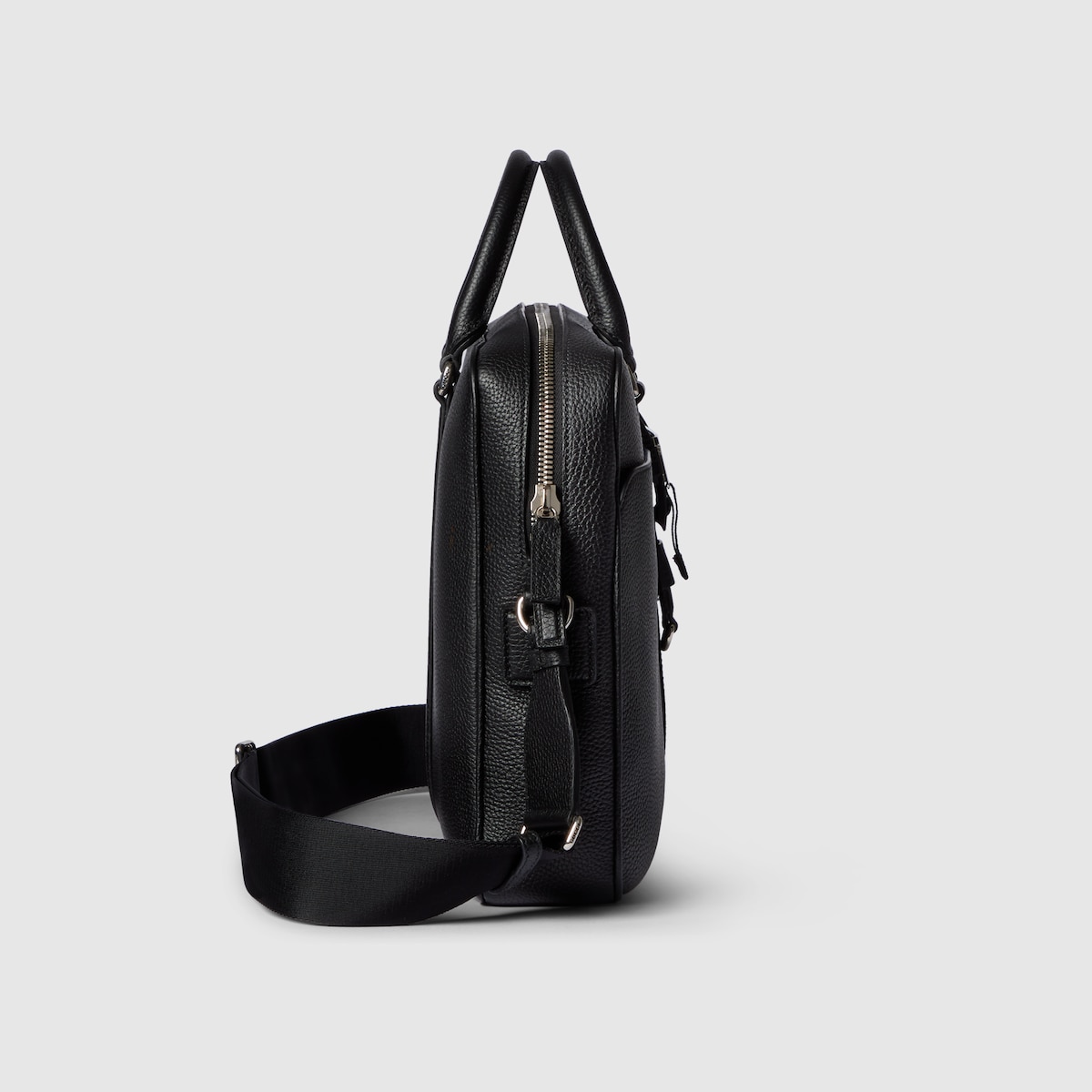 【GUCCI】BRIEFCASE◆795461FACU5 GG Supreme medium briefcase in black leather | GUCCI® FI