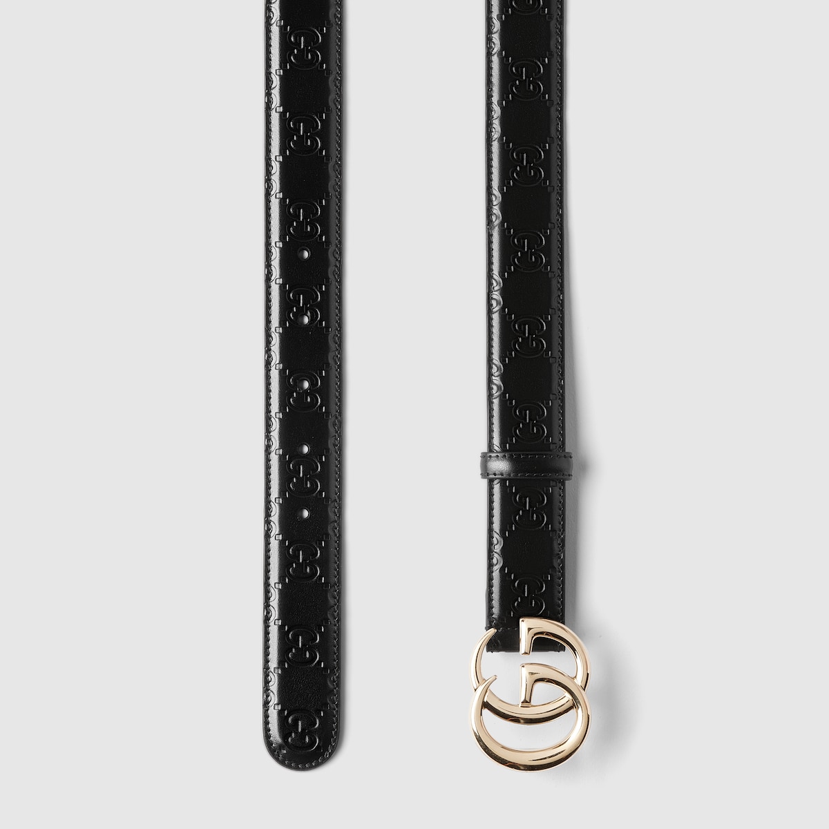 【関税&送料込】Gucci Cintura Sottile Gg Marmont Cintura sottile GG Marmont con cristalli in pelle bianca