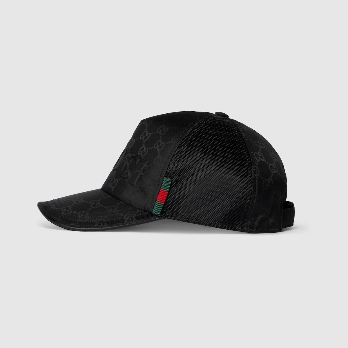 GUCCI Baseball with logo headband cap hat Black x white M