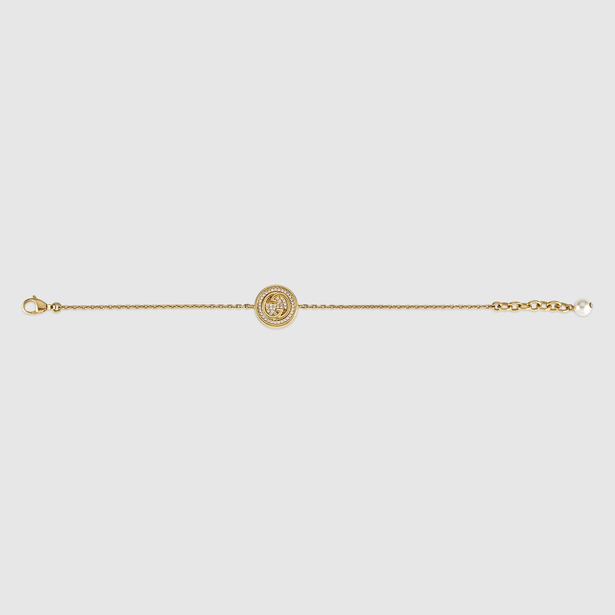 Gucci Blondie bracelet with crystals in light goldtoned metal GUCCI® US