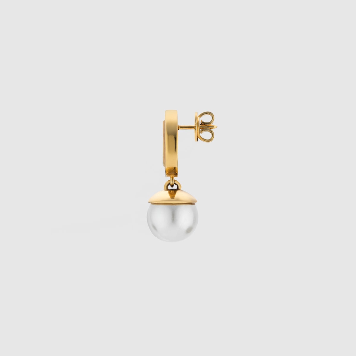 豊富なギフト Blondie Gucci pearl metal gold-toned yellow in earrings drop アクセサリー