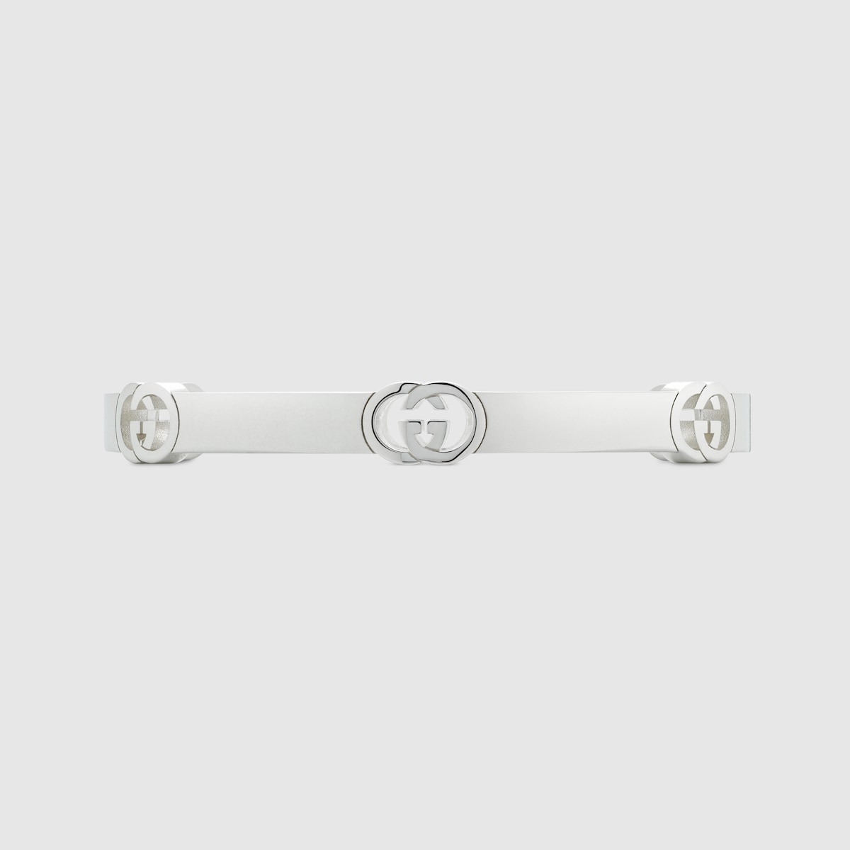 Gucci Interlocking bangle bracelet in 925 sterling silver | GUCCI® US