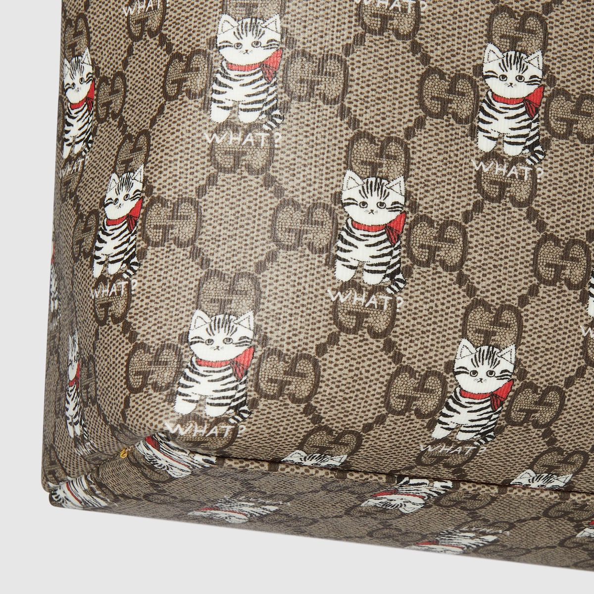 チルドレンズ〕プリント GG バックパック ・ベージュ＆ダークブラウン