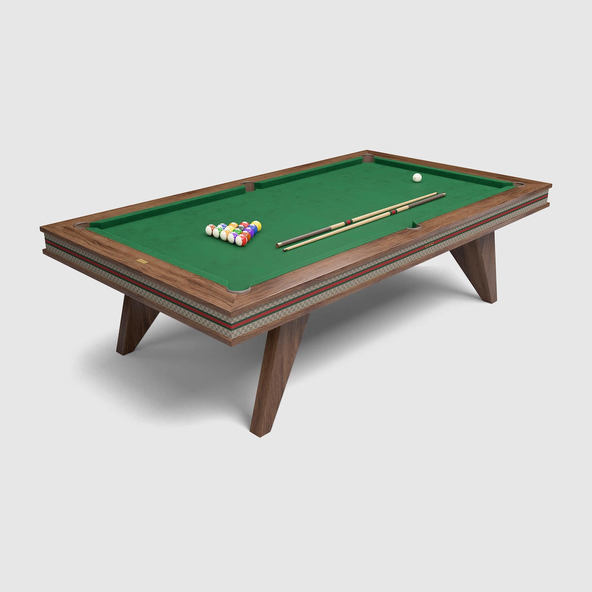 Pool table in beige and ebony GG Supreme GUCCI® GR