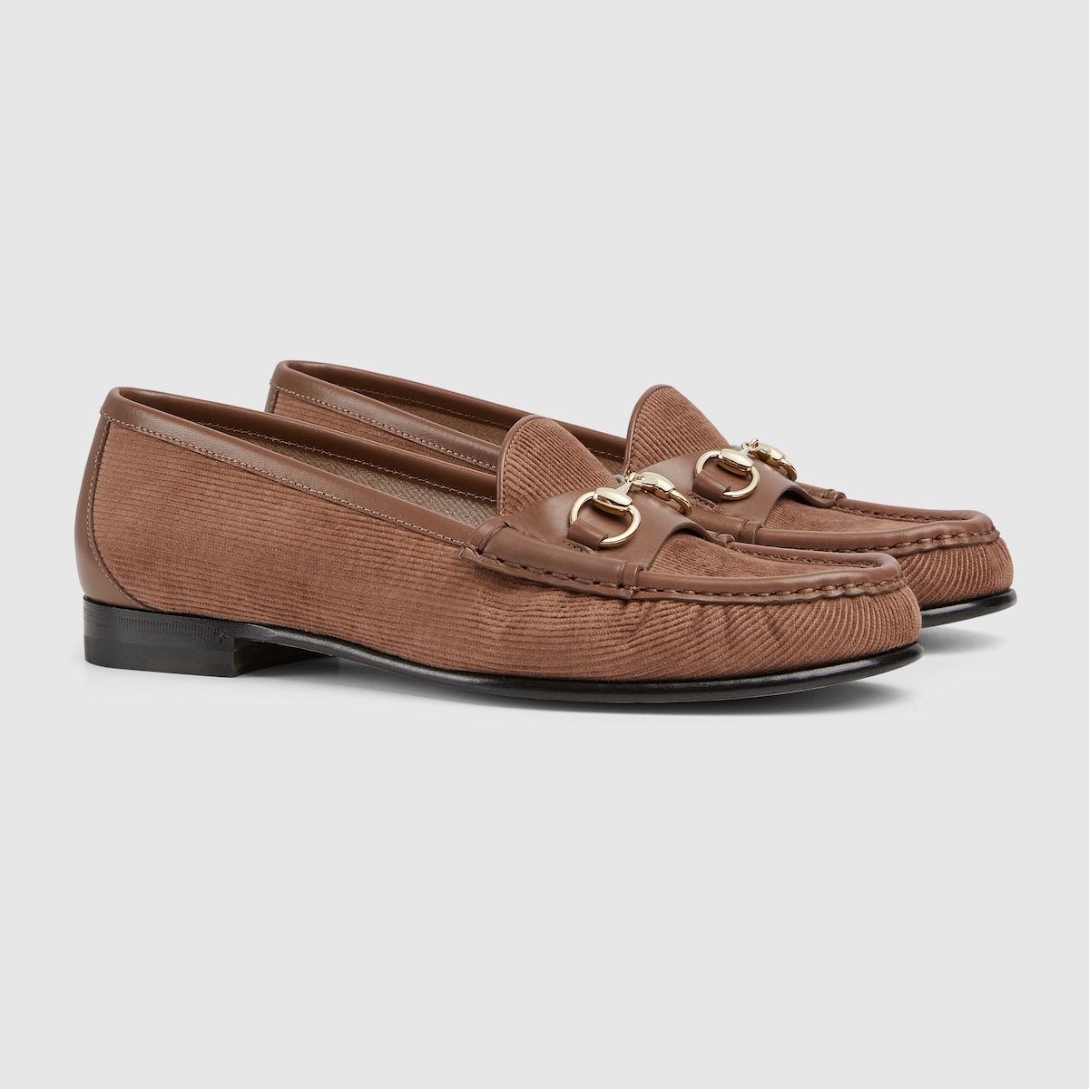 Women s Horsebit 1953 loafer in light brown rib corduroy GUCCI Canada