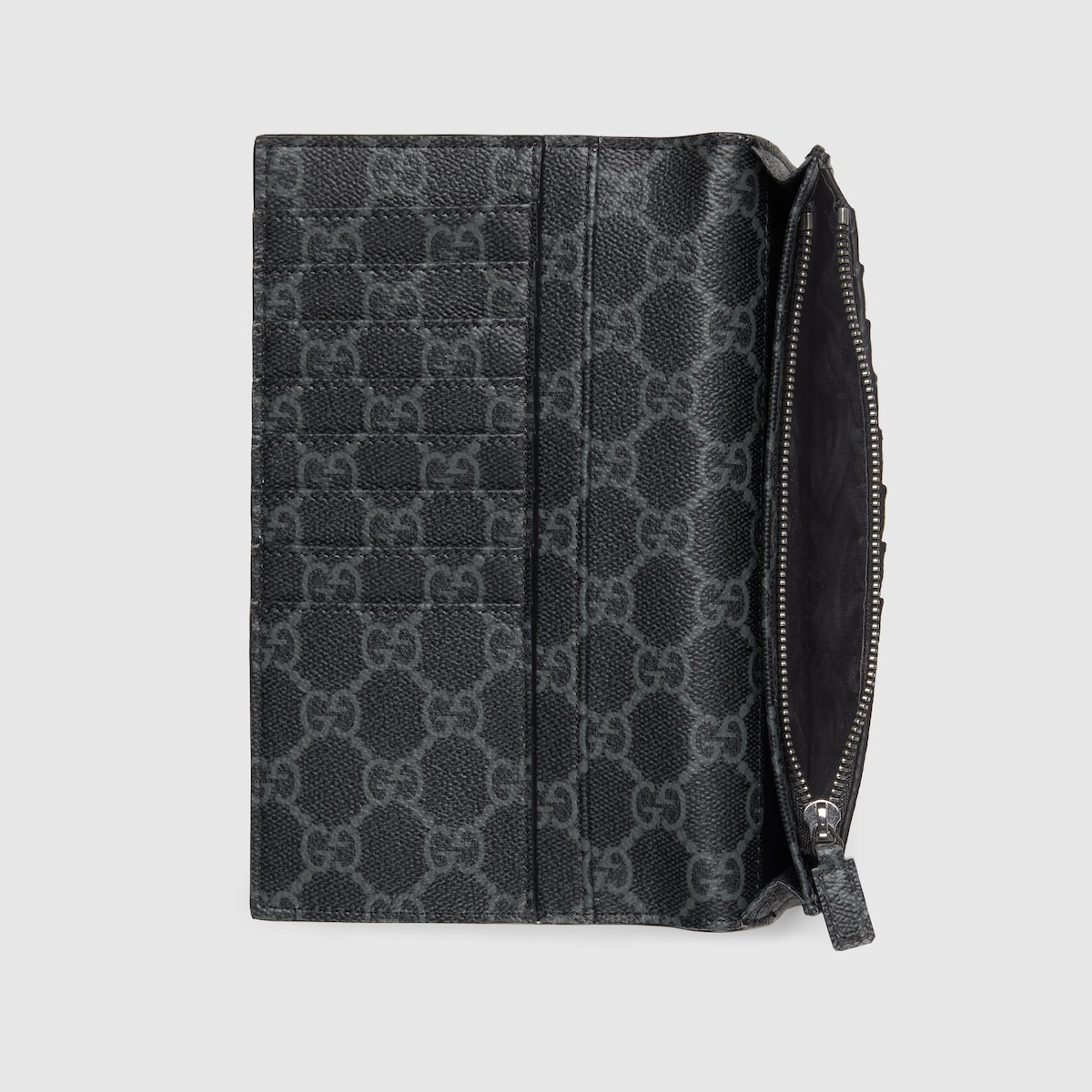 GUCCI エンボスロゴ 長財布 ブラック グッチ GUCCI 財布 長財布 メンズ レディース ラウンド