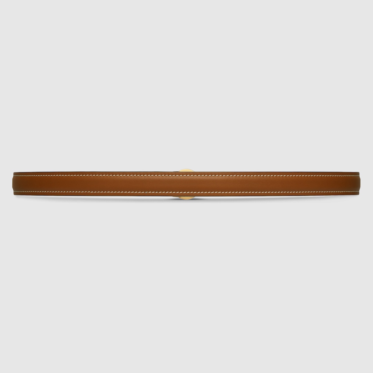 Gucci Blondie thin belt in brown leather | GUCCI® US