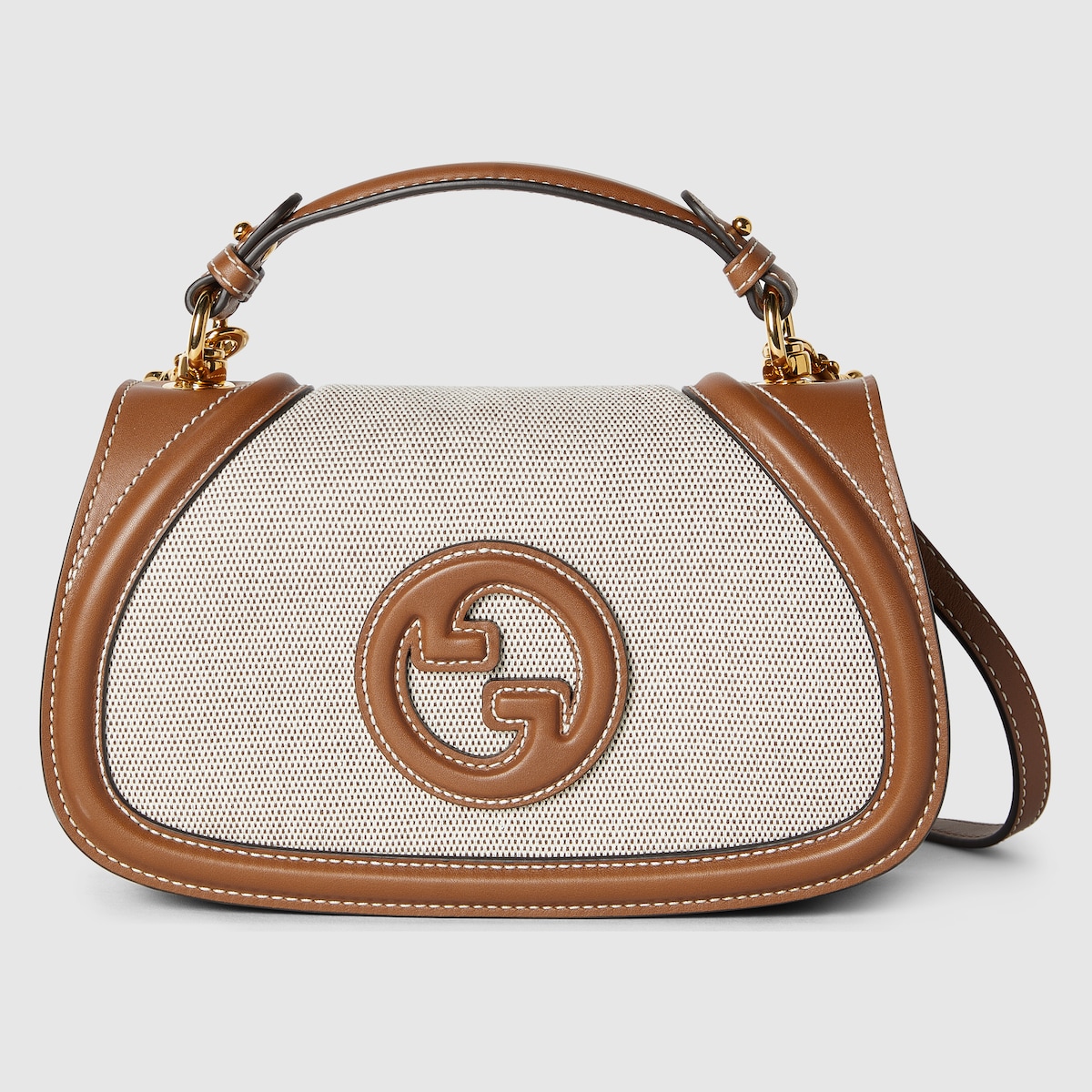 Sac a main Gucci Blondie petite taille en toile beige GUCCI FR