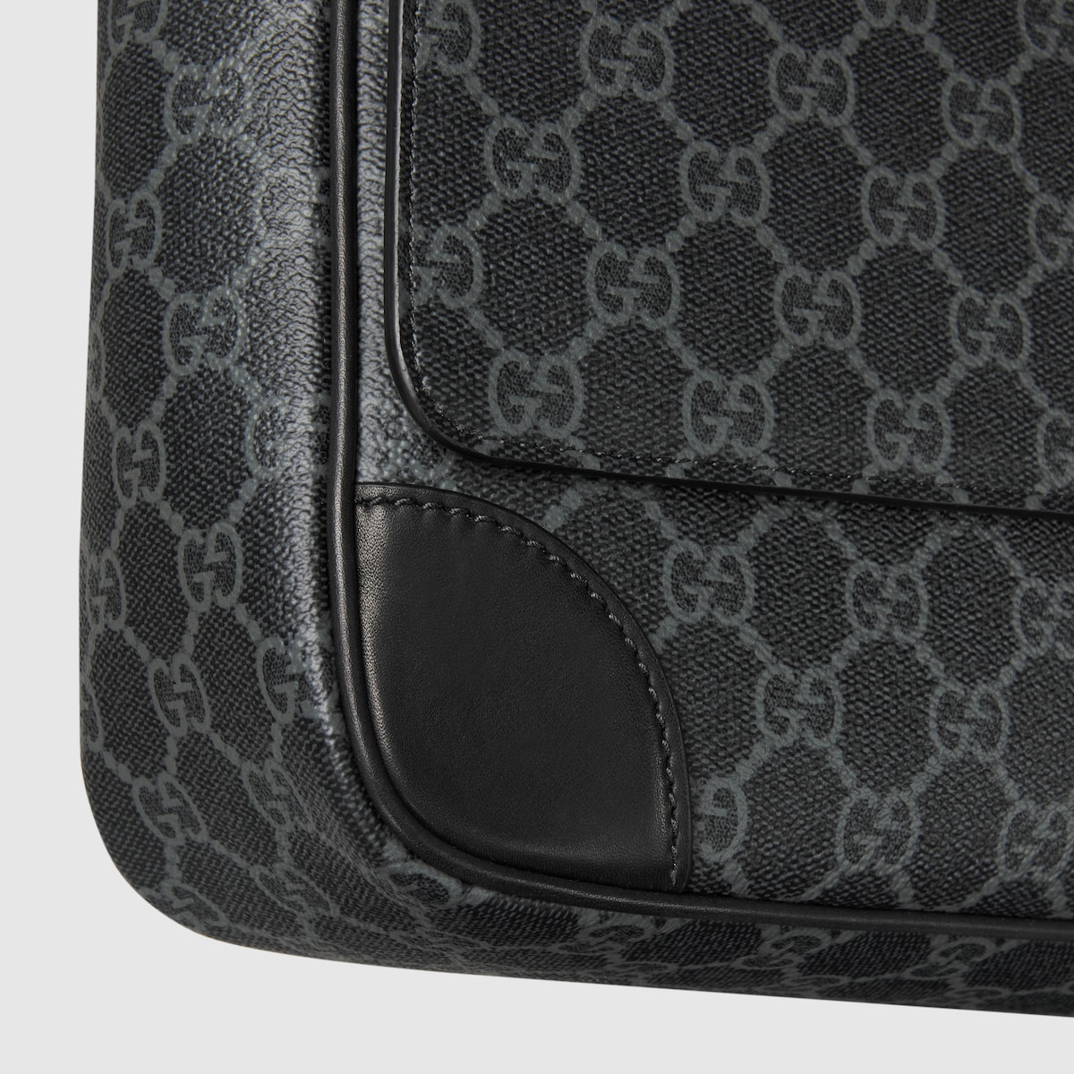 美品 GUCCI キャンバス クラッチバッグ 黒 GG柄 フラップ