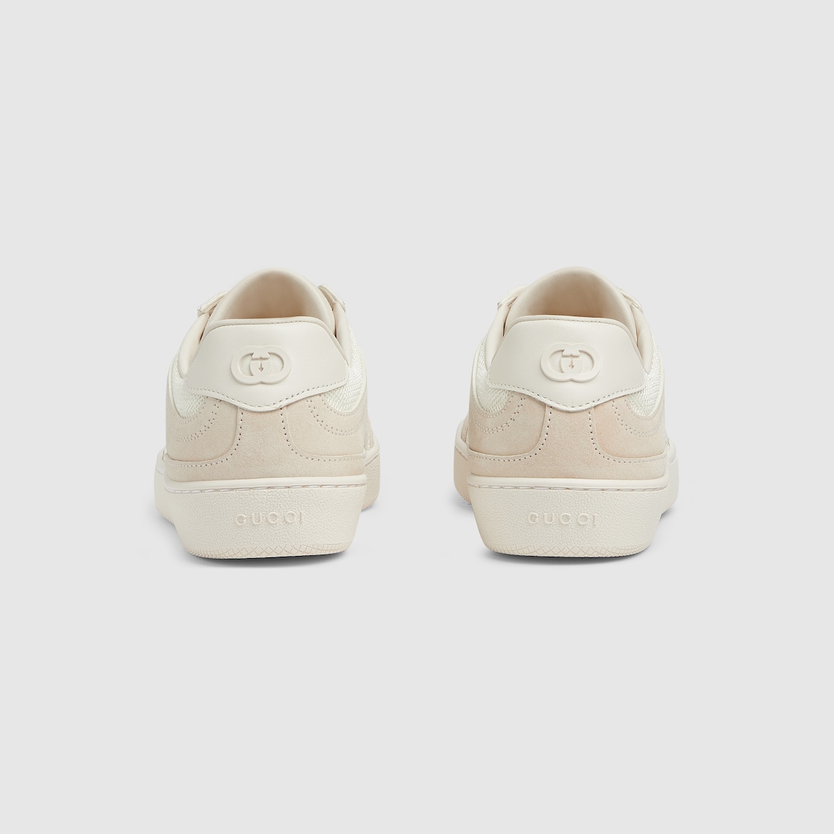Women's G75 sneaker in beige and dark brown GG canvas - thumbnail 10