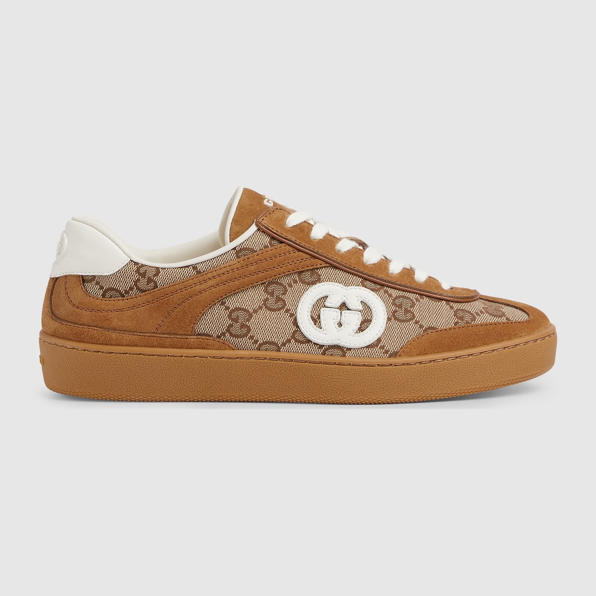 関税込！【GUCCI】レディース G75 スニーカー Women's G75 sneaker in brown suede | GUCCI® US
