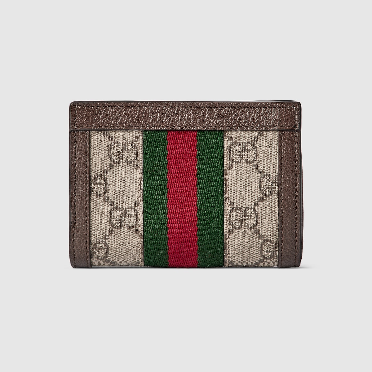 Ophidia bi fold wallet in beige and dark brown Supreme GUCCI UK