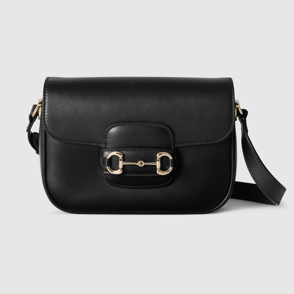 Gucci Horsebit 1955 Soft mini shoulder bag in black leather | GUCCI® US