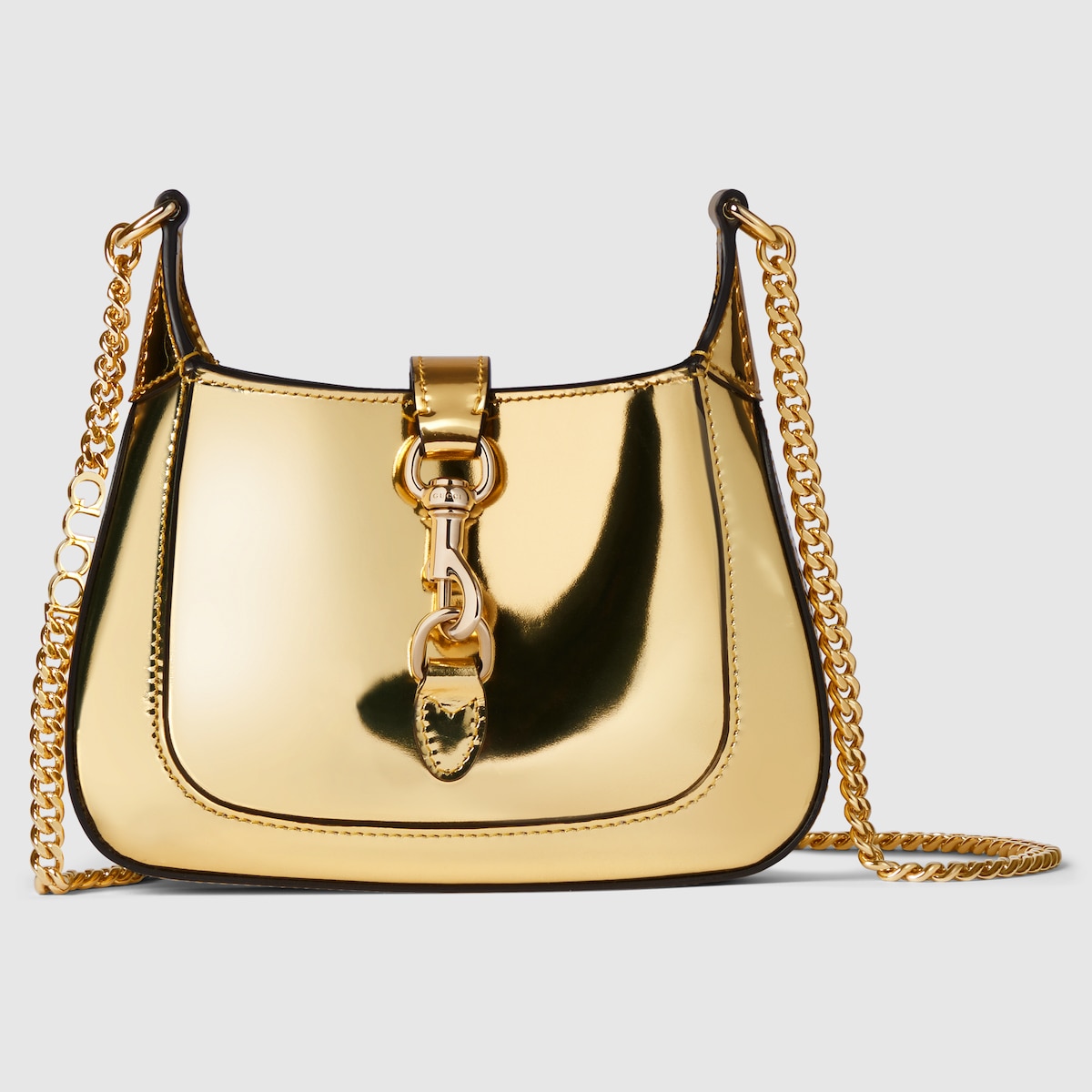 Gucci Jackie Notte mini bag in gold leather | GUCCI® Australia