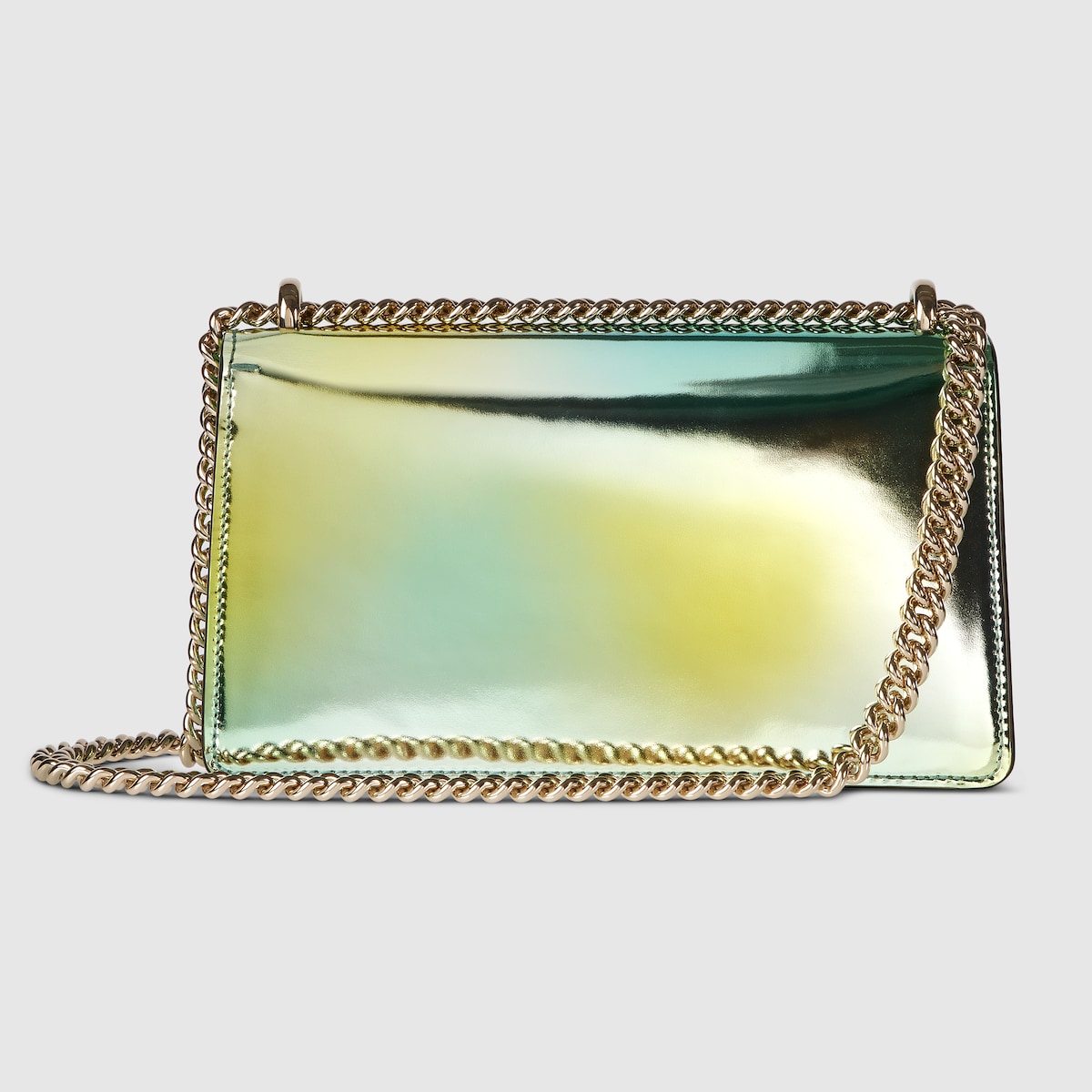Dionysus medium shoulder bag in green and multicolor leather