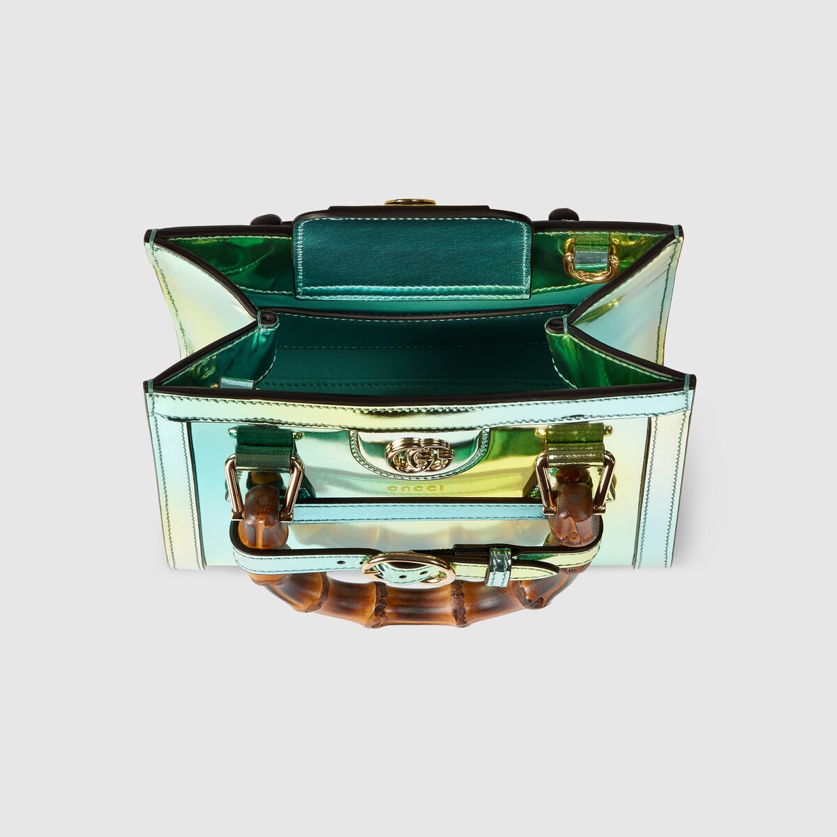 【GUCCI】DIANA SMALL LEATHER SHOULDER BAG GREEN Gucci Diana small tote bag in green leather | GUCCI® CA