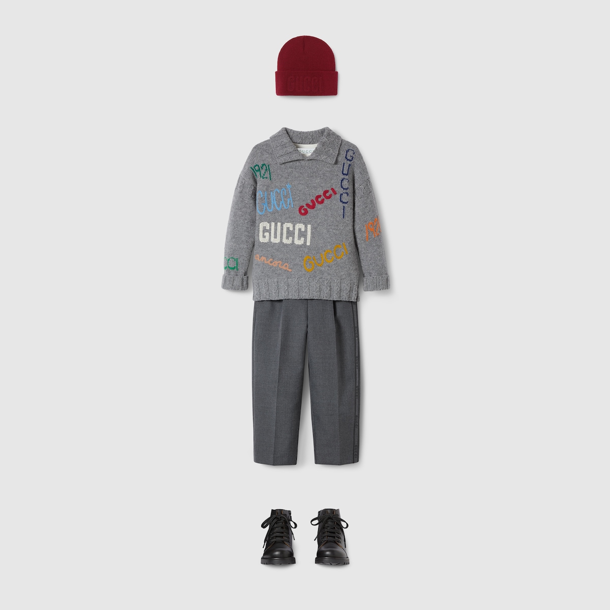GUCCI チェックパンツ 7部丈 チルドレンズ 12 XS〜S