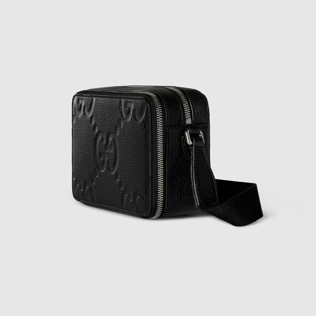 Super mini jumbo GG bag in black leather | GUCCI® US