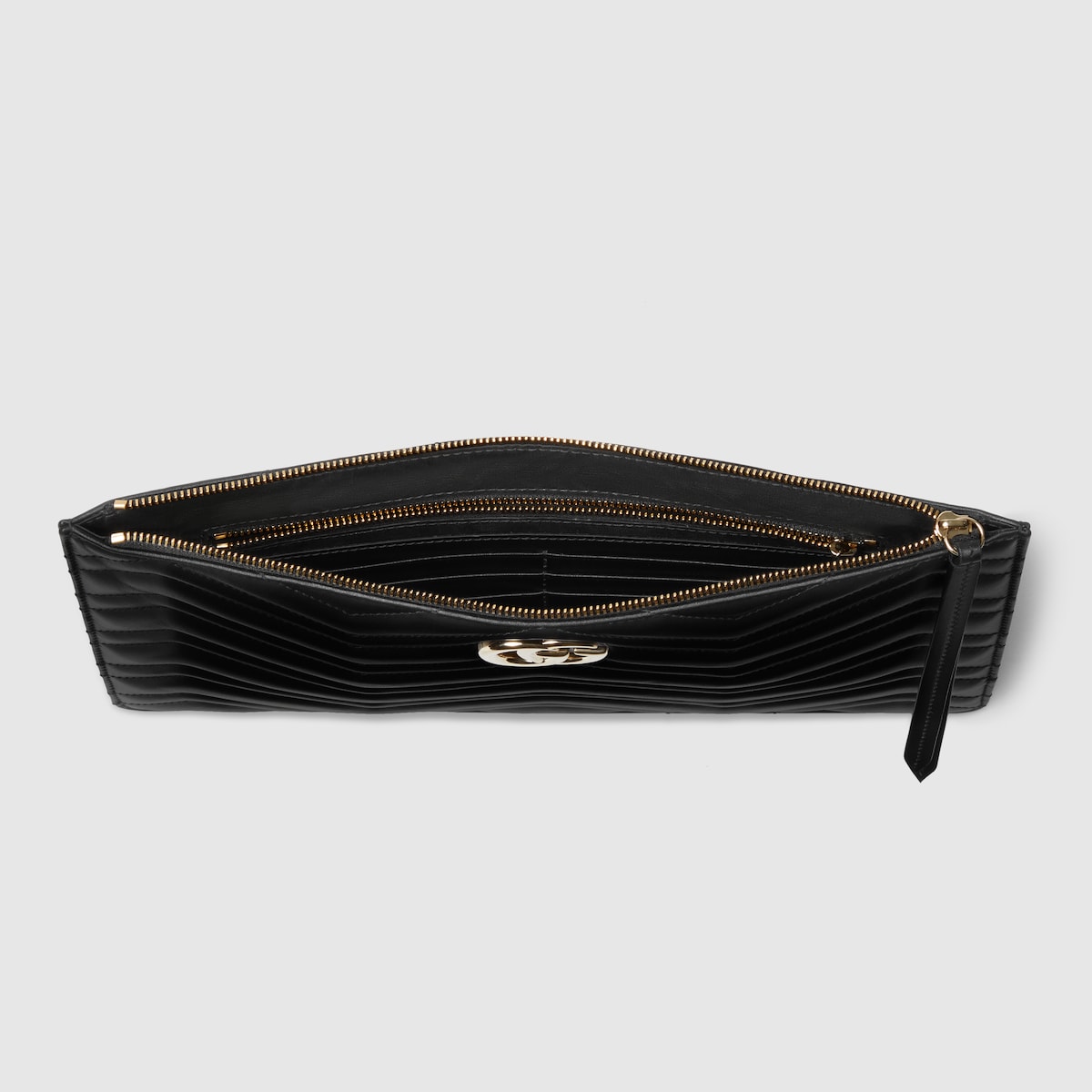 GG Marmont medium pouch in black leather | GUCCI® US