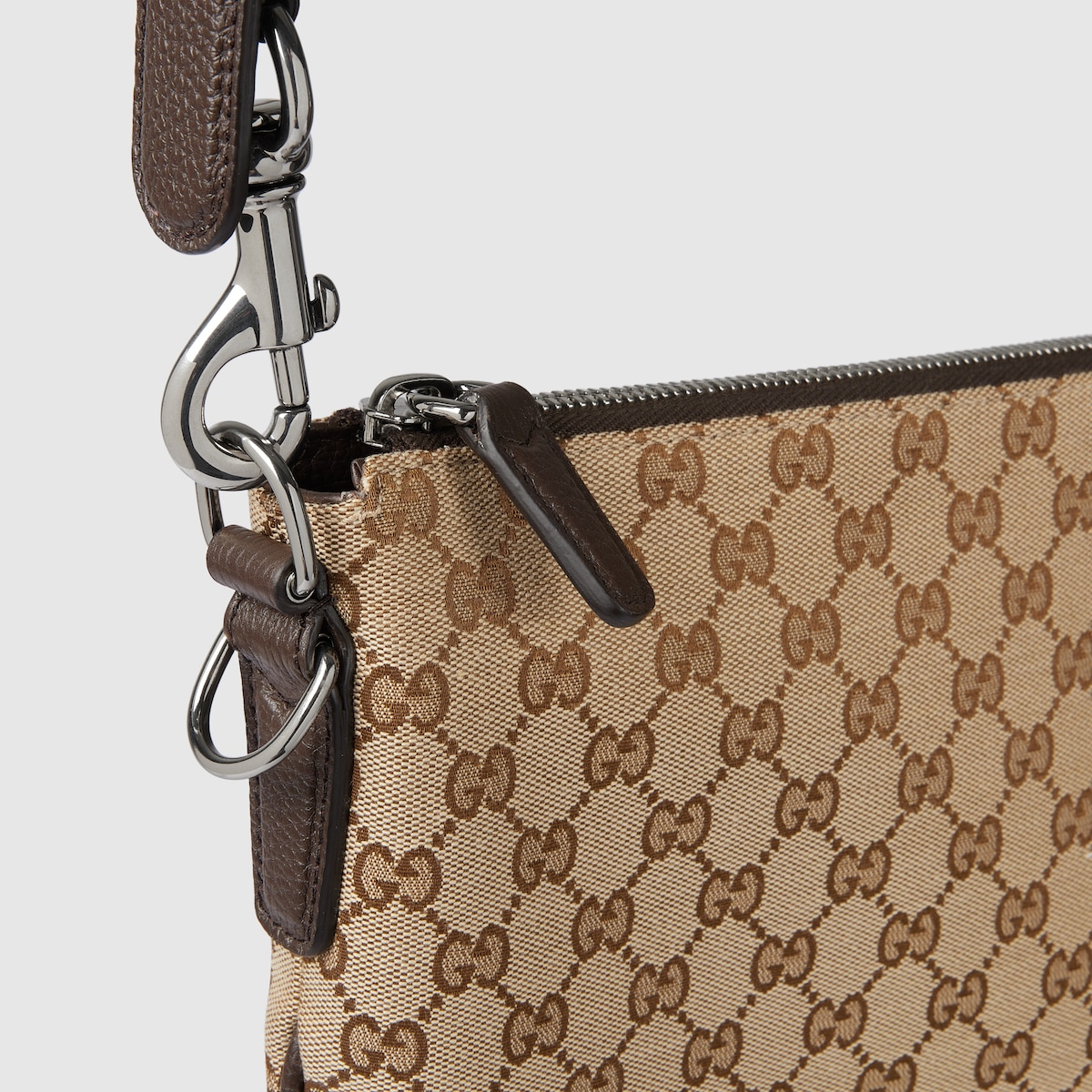 GUCCI ショルダーバッグ　GGクロスボディー ブラウン GUCCI グッチ レザー クロスボディ ショルダーバッグ ブラウン