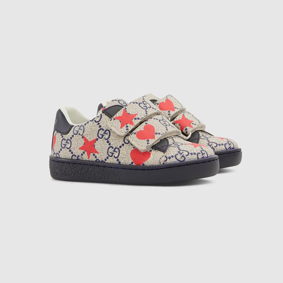 Toddler Ace sneaker in beige and blue Supreme | GUCCI® US
