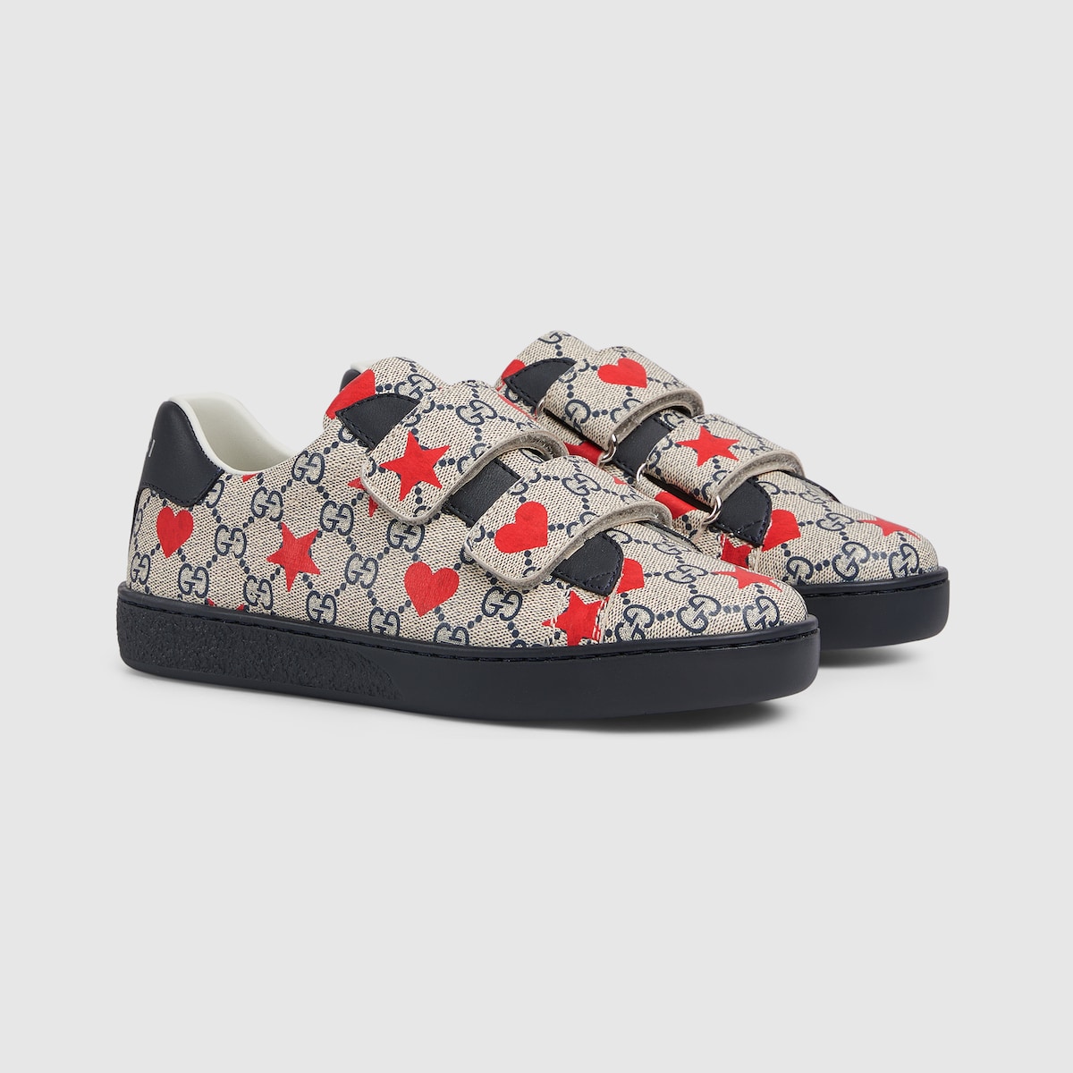 GUCCI CHILDREN ネイビーキャンバス テニス スニーカー 13.5 グッチ チルドレンズ（キッズ）エース スニーカー・子供用靴