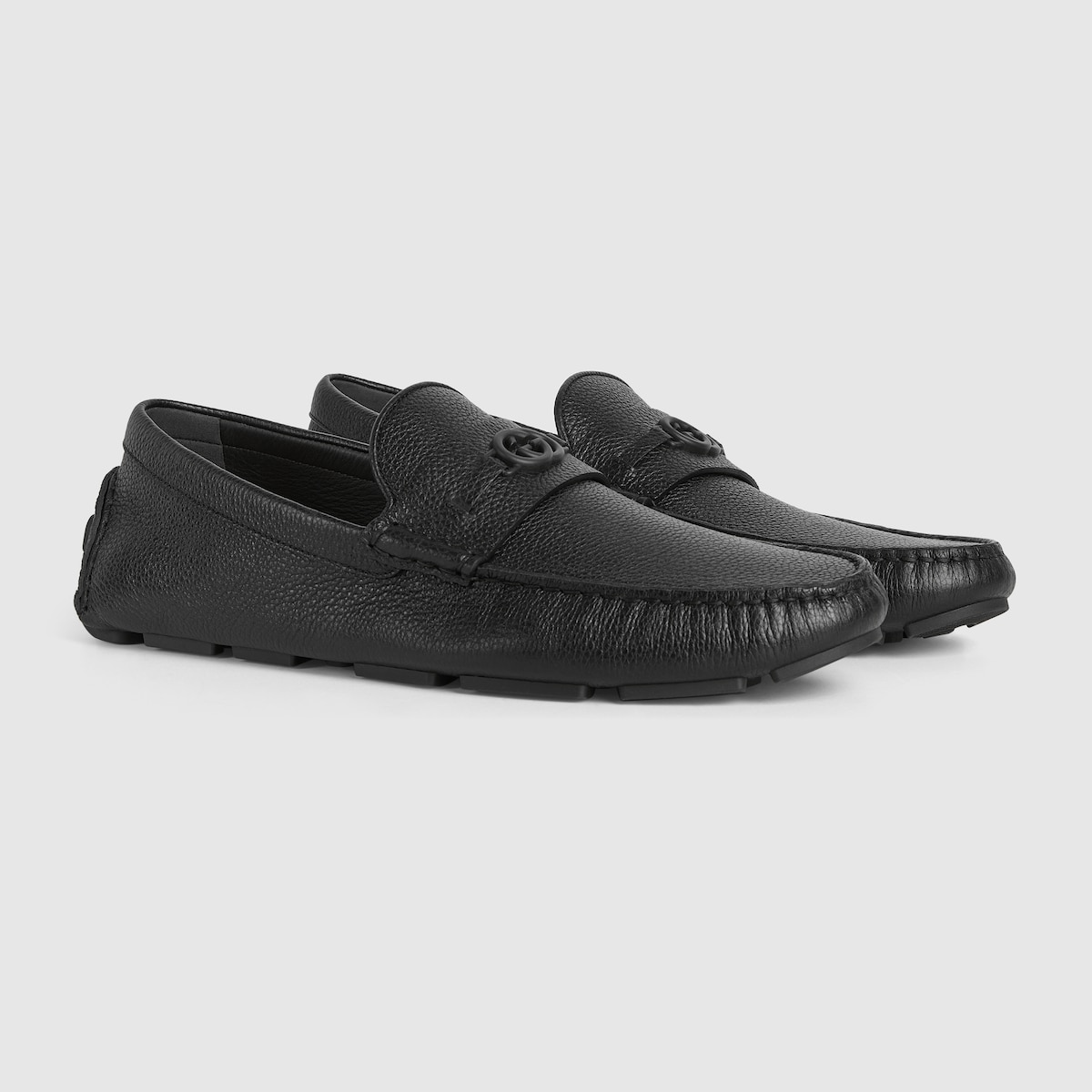 Mocassino driver uomo in pelle nera | GUCCI® IT