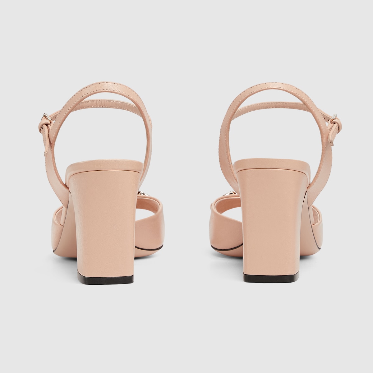 Women's Horsebit platform sandal in white leather | GUCCI® US