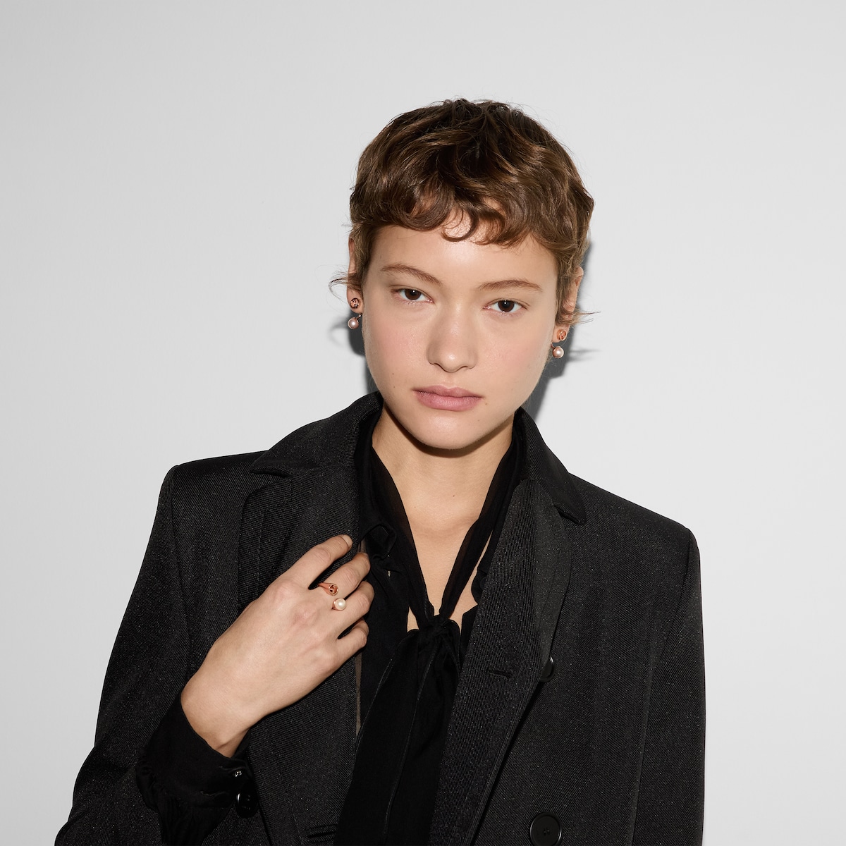 0006■　GUCCI　グッチ　モンキーパール　ピアス GUCCI グッチ ピアス バタフライピアス 蝶 シルバー925 ドロップピアス